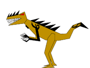 Half-dark Velocityraptor in the episode Dark Forces