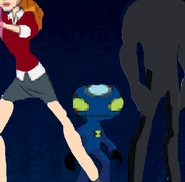 Coco (in Stone Form) in Alien Operations with Sarah and BrandonBot