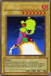 A Pyrology Yu-Gi-Oh! card