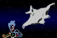 BatwingvsJordan.png (47 KB) Batwing chasing after Jordan (in alien form) in Back at the Barnyard