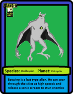 Batwing Trading Card Included with the Batwing Action Figure