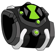 Prototyp Omnitrixa przed kalibracją w retrospekcjach Omniverse