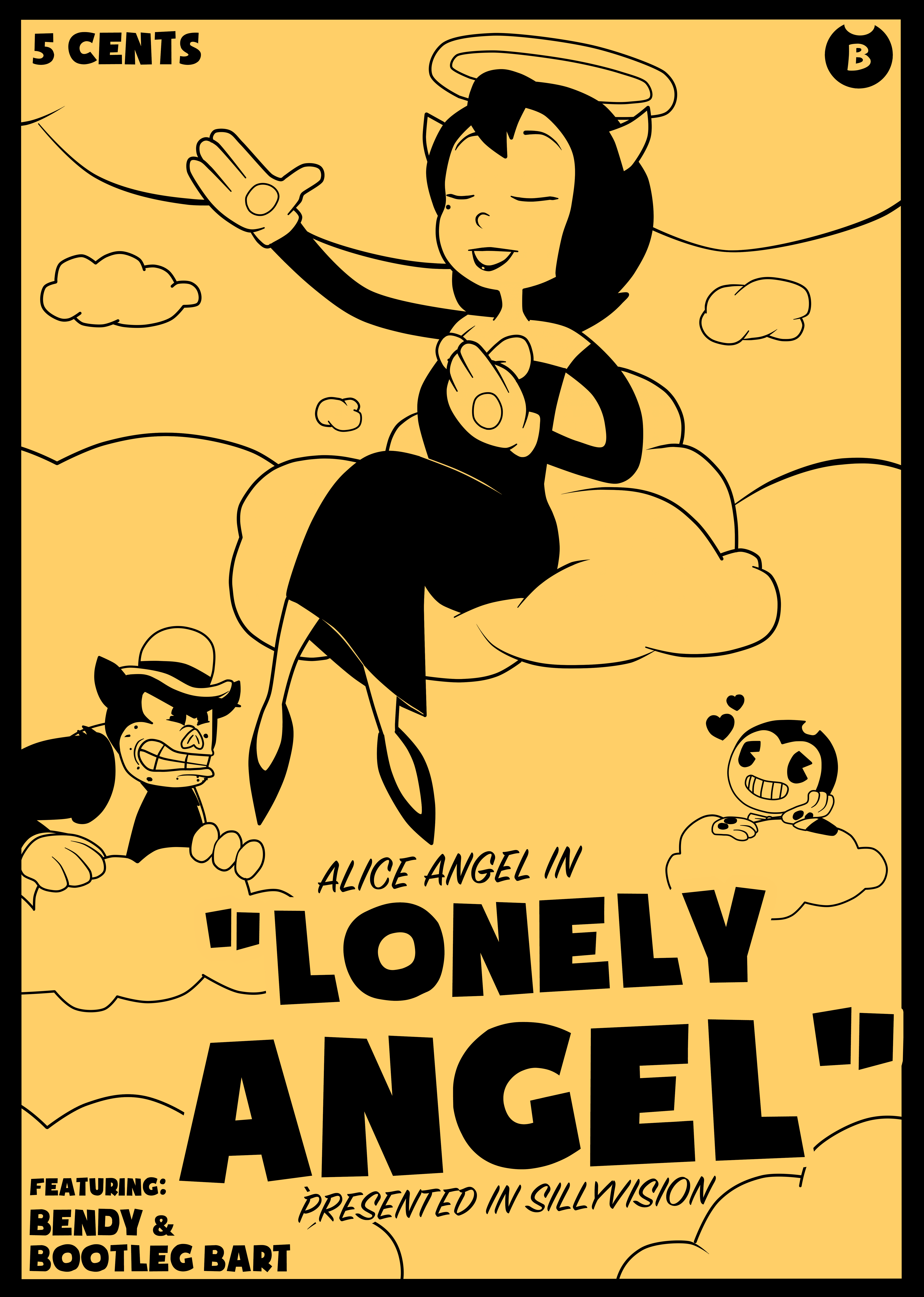 Joey Drew Studios Official Alice Angel Poster Bendy And The Ink