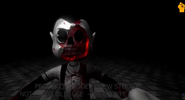 A closeup of a character without a face.