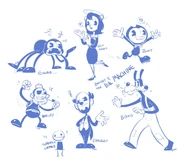 Bendy from the character doodles by TimetheHobo.