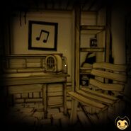 A screenshot of the room, uploaded by Bendy from Twitter.