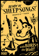 The merchandise version of the "Sheep Songs!" poster.