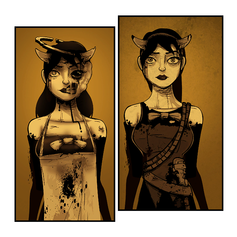 1 Bendy And The Ink Machine Alice Angel Articulado Original