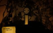 theMeatly while the workshop's flooding in Chapter 1 before Chapter 4 was released. This is no longer possible because the access to the part of the workshp where he is located is now closed.