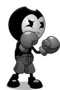 Art of Bendy as a boxer.