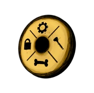 Диск с символами предметов, которые может создать преобразователь чернил.