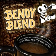 На объявлении о начале производства кофе «Bendy Blend».