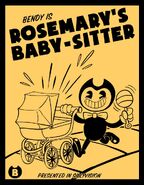 Bendy in the "Rosemary's Babysitter" poster, created by one of the Chapter 4 fanart contest winners Weretoons.