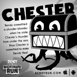 Requests Always Open — Chester from Bendy in Nightmare Run eats