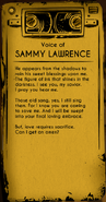 Sammy's transcript from his audio log found in utility shaft 9.