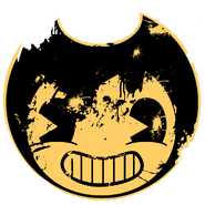 The dented cutout of Bendy's head used for Chapter 2 and 3.