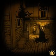 Bendy's cutout from the screenshot of Level 11 before update patch 1.3.1, uploaded by Bendy from Twitter.