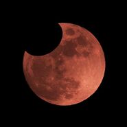 The image of the blood moon with a brief eclipse to give the moon an exact shape of Bendy's head. This was uploaded from the game's Twitter account.