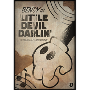 Bendy's hand in the "Little Devil Darlin'" poster at Joey's apartment.