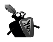 Иконка Дьюи при получении урона.