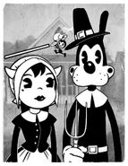 Bendy in the Happy Thanksgiving 2020 image.