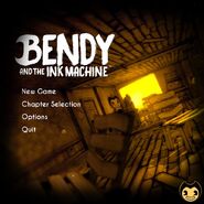 Bendy from the menu screenshot posted by the game's official Twitter account.