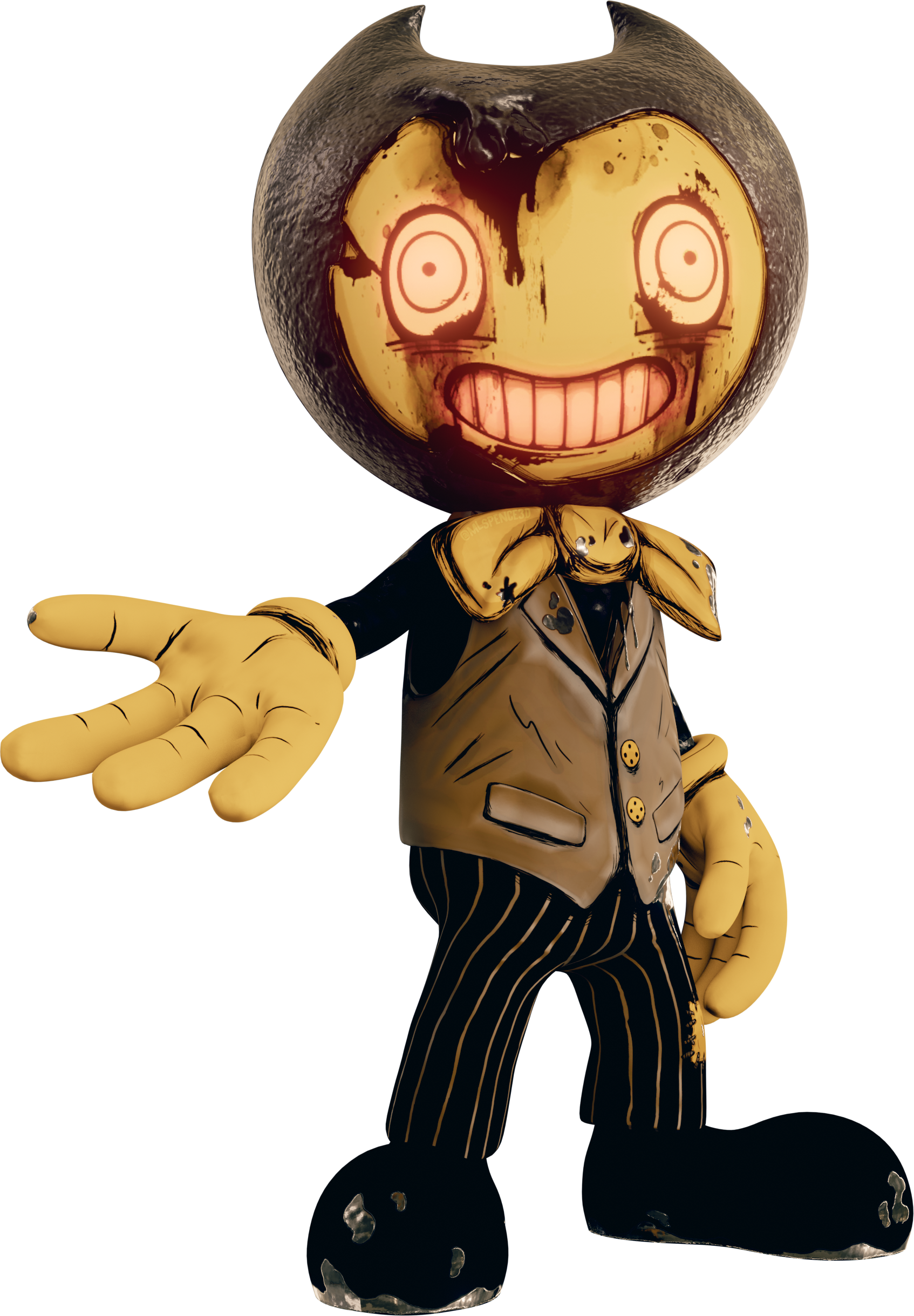 Bendy And The Ink Machine, Video Games, Jump Scare, Character, Themeatly  Games, Joey Drew Studios, Drawing, Cartoon transparent background PNG  clipart