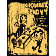 Bendy from the poster for "Showbiz Bendy".