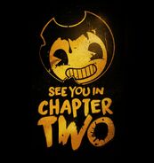 Bendy's head from Chapter 2's promotional teaser.