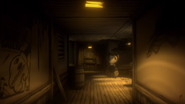 The Bendy cutout in the Bendy and the Dark Revival reveal trailer.