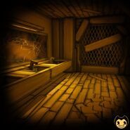 The bathroom from the safehouse, uploaded by Bendy from Twitter.