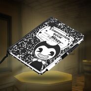 Bendy seen on the notebook exclusive at Hot Topic.