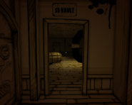 A view of the doorway from S3 vault.