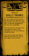 Wally's transcript for his second audio log from Chapter 2.