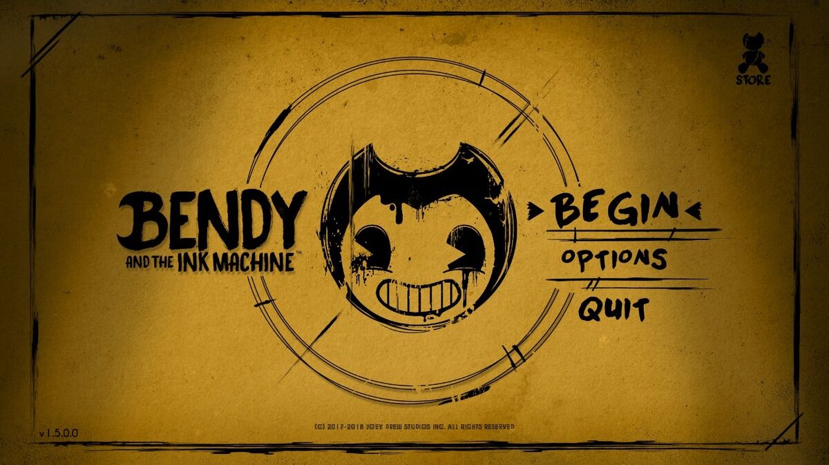 Main Menu image - Bendy & The Ink Machine 2D: Low Budget Edition