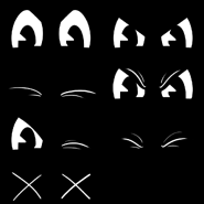 Текстура выражений глаз.