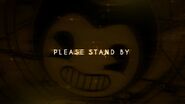 Bendy from the "PLEASE STAND BY" image.