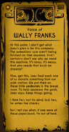 Wally's transcript for his first audio log from Chapter 1.