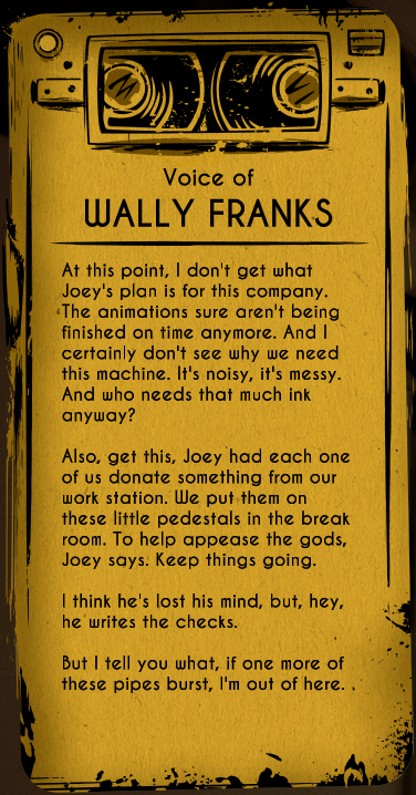 Bendy & the Ink Machine Comfort Character Letters 