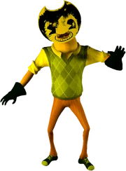 Сосед в моде «Hello Bendy» для «Hello Neighbor».