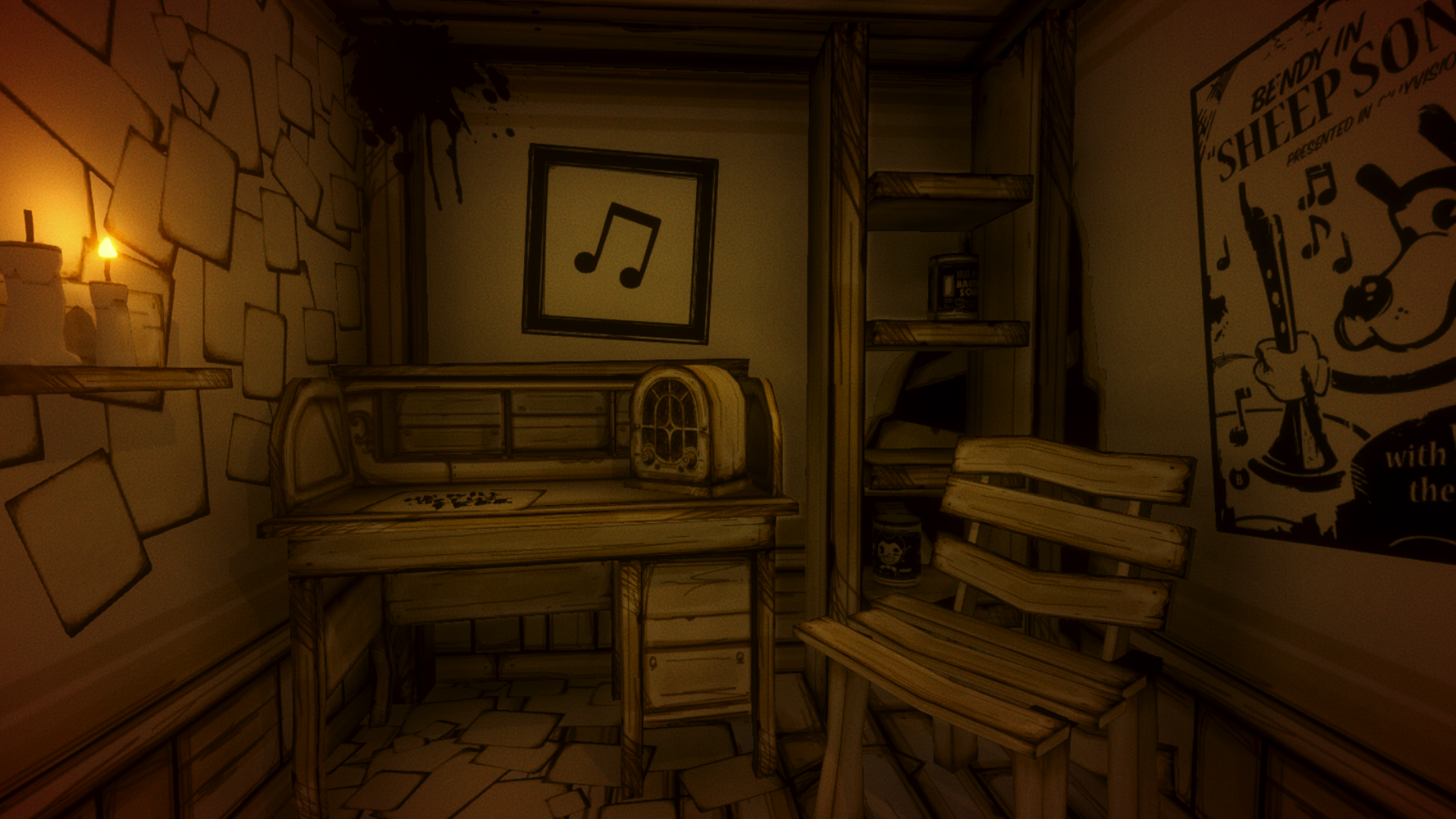 BENDY AND THE INK MACHINE - SAMMY'S MUSIC PUZZEL - Three Different Songs -  BATIM  I found three different versions of the Song On the Switch. I  Completed All Three In