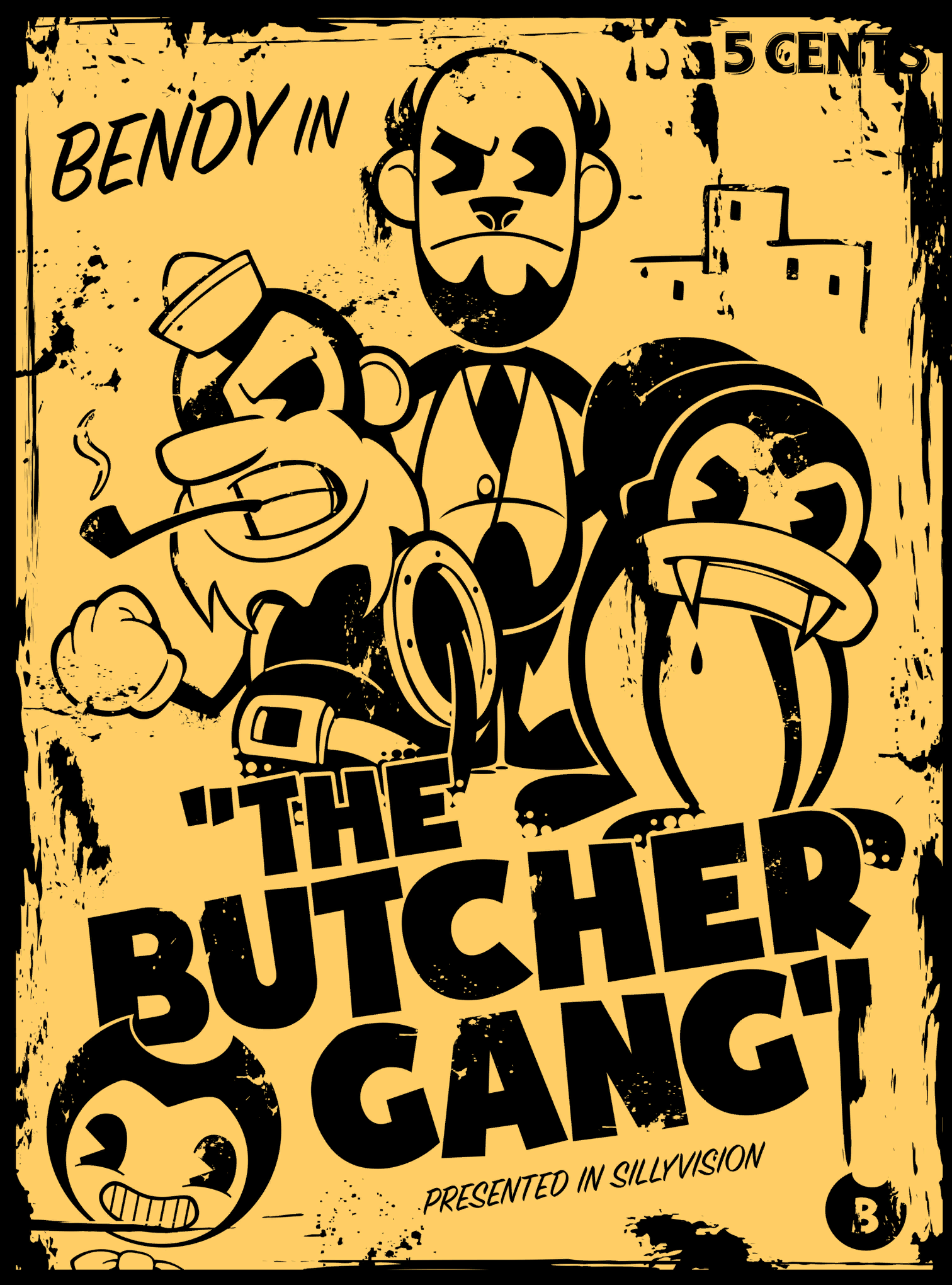bendy and the ink machine the butcher gang plush