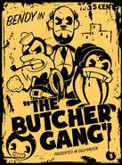 The Butcher Gang poster from the hallway.