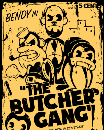 bendy plush butcher gang