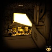 Bendy in the recording studio from Bendy's Twitter.