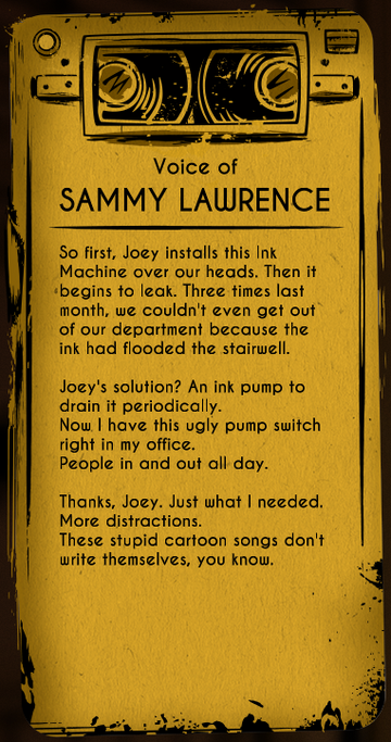 Sammy Lawrence Bendy Wiki Fandom Sammy Lawrence Bendy Wiki Fandom