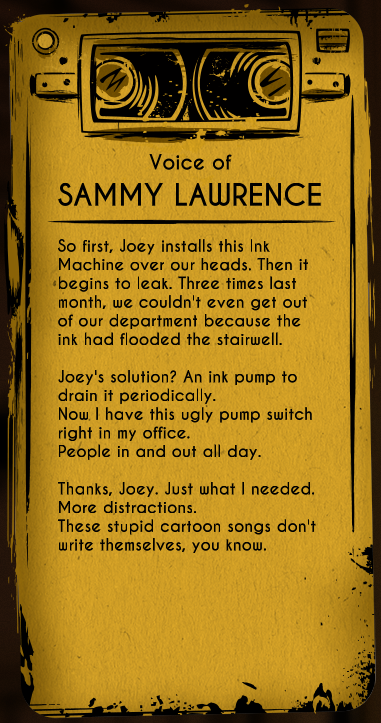 Sammy Monster Bendy Wiki Fandom - Sammy Bendy And The Ink Machine