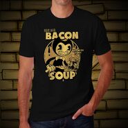 Bendy in his Bacon Soup T-shirt exclusive at Hot Topic.