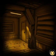 Закрытая дверь в комнате пути Демона до обновления 1.3.1., фото загруженное аккаунтом Бенди в Твиттер.