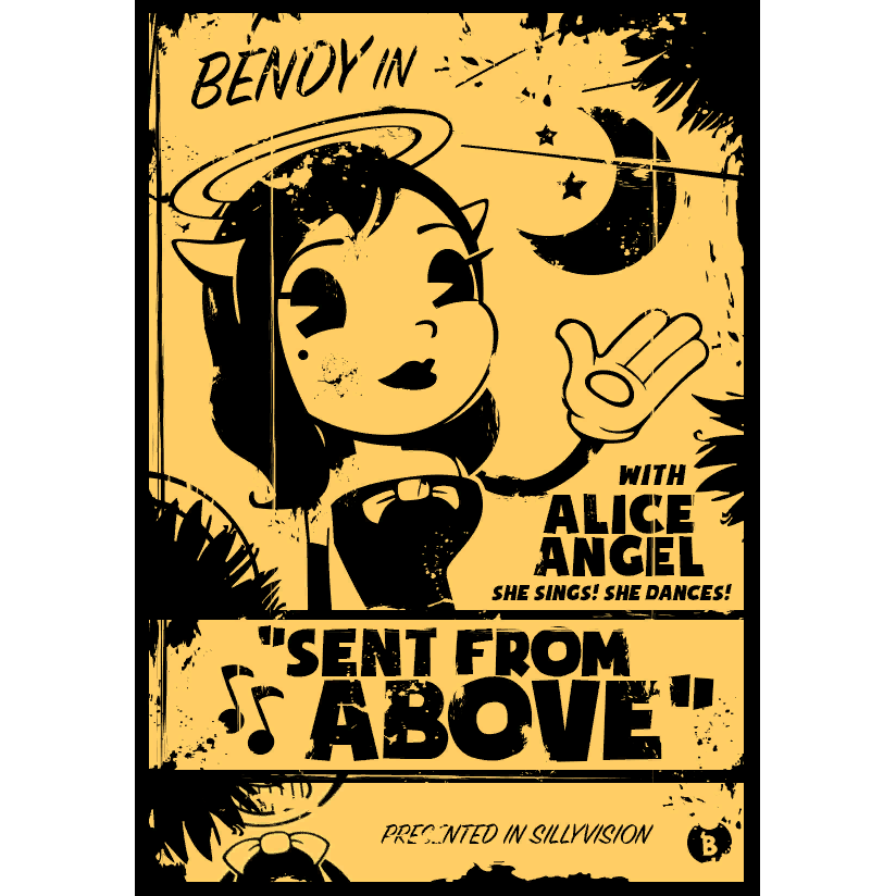 Joey Drew Studios Official Alice Angel Poster Bendy And The Ink